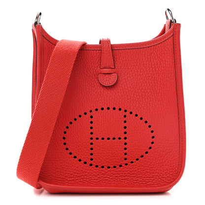 Hermes Taurillon Clemence Evelyne TPM Rouge Tomate Rouge Pivoine 1 of 11
