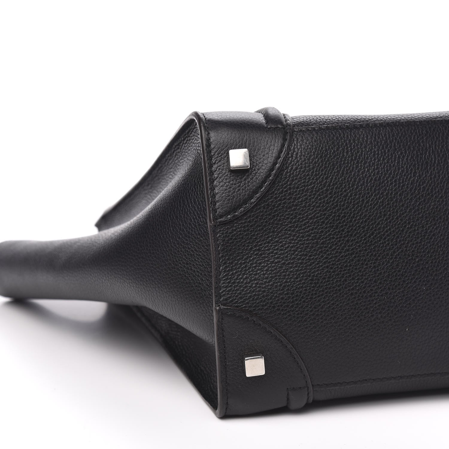 Celine Drummed Calfskin Mini Luggage Black 8 of 10