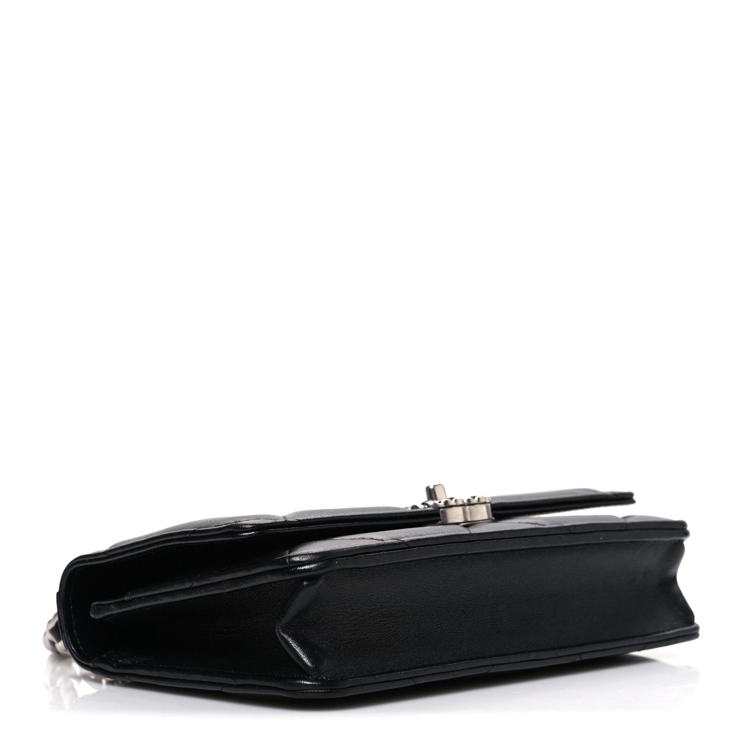 Chanel Lambskin Quilted Chanel 19 Wallet On Chain WOC Black 4 of 11