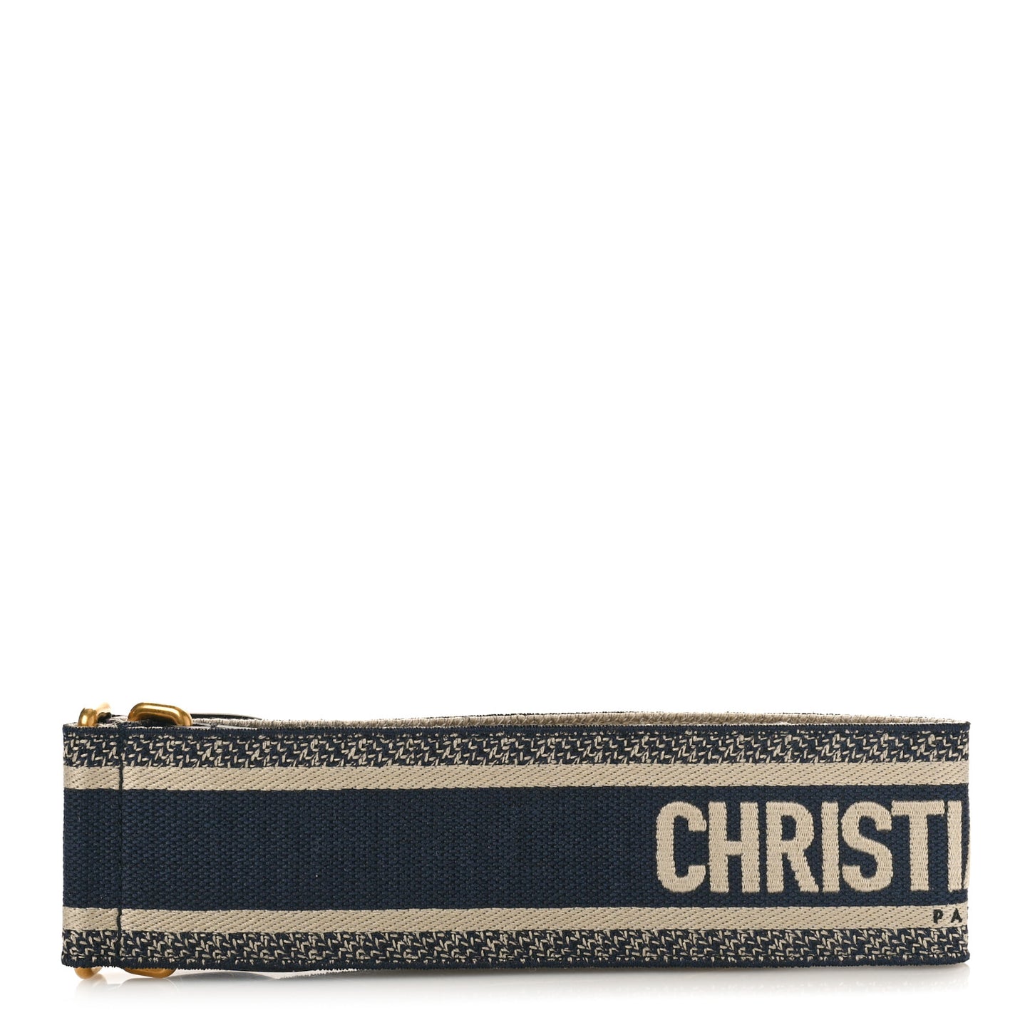 Canvas Embroidered Large Book Belt 80 32 Bleu