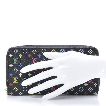 Louis Vuitton Monogram Multicolor Zippy Wallet Black Grenade 2 of 12