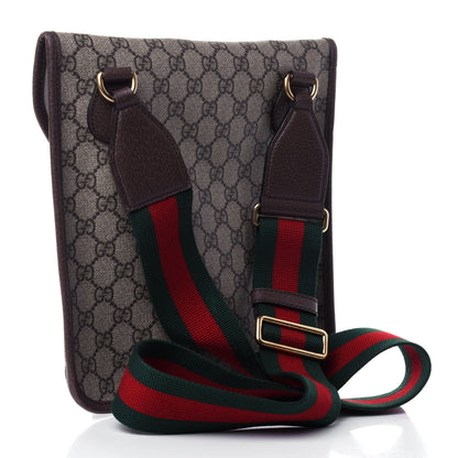 Gucci GG Supreme Monogram Web Medium Neo Vintage Flap Messenger Bag Beige New Acero 2 of 4