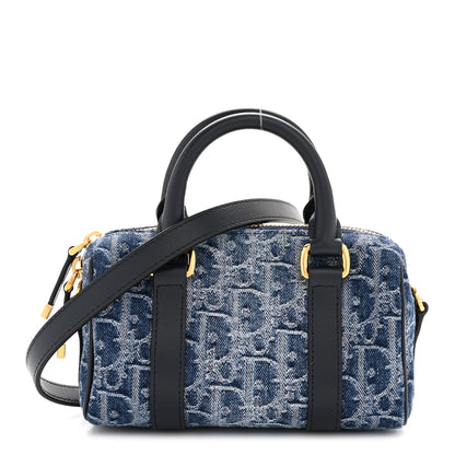 Christian Dior Denim Oblique Nano Groove 17 Bag Blue 1 of 11