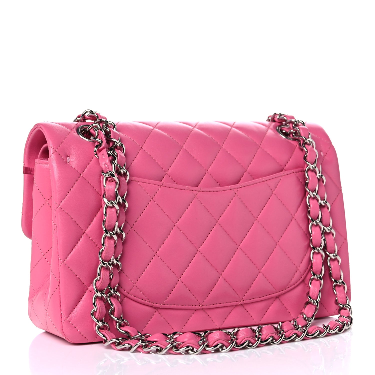 Chanel Lambskin Quilted Small Double Flap Pink 3 of 15