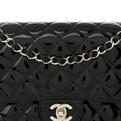 Chanel Patent Quilted Medium Double Flap Black 8 of 14