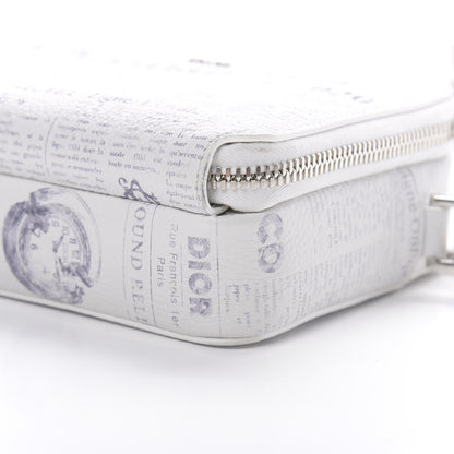 Christian Dior X DANIEL ARSHAM Grained Calfskin Newspaper Messenger White 11 of 14