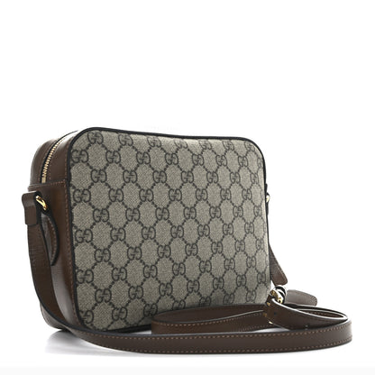 Gucci GG Supreme Monogram Small Horsebit 1955 Shoulder Bag Beige Brown Sugar 5 of 21