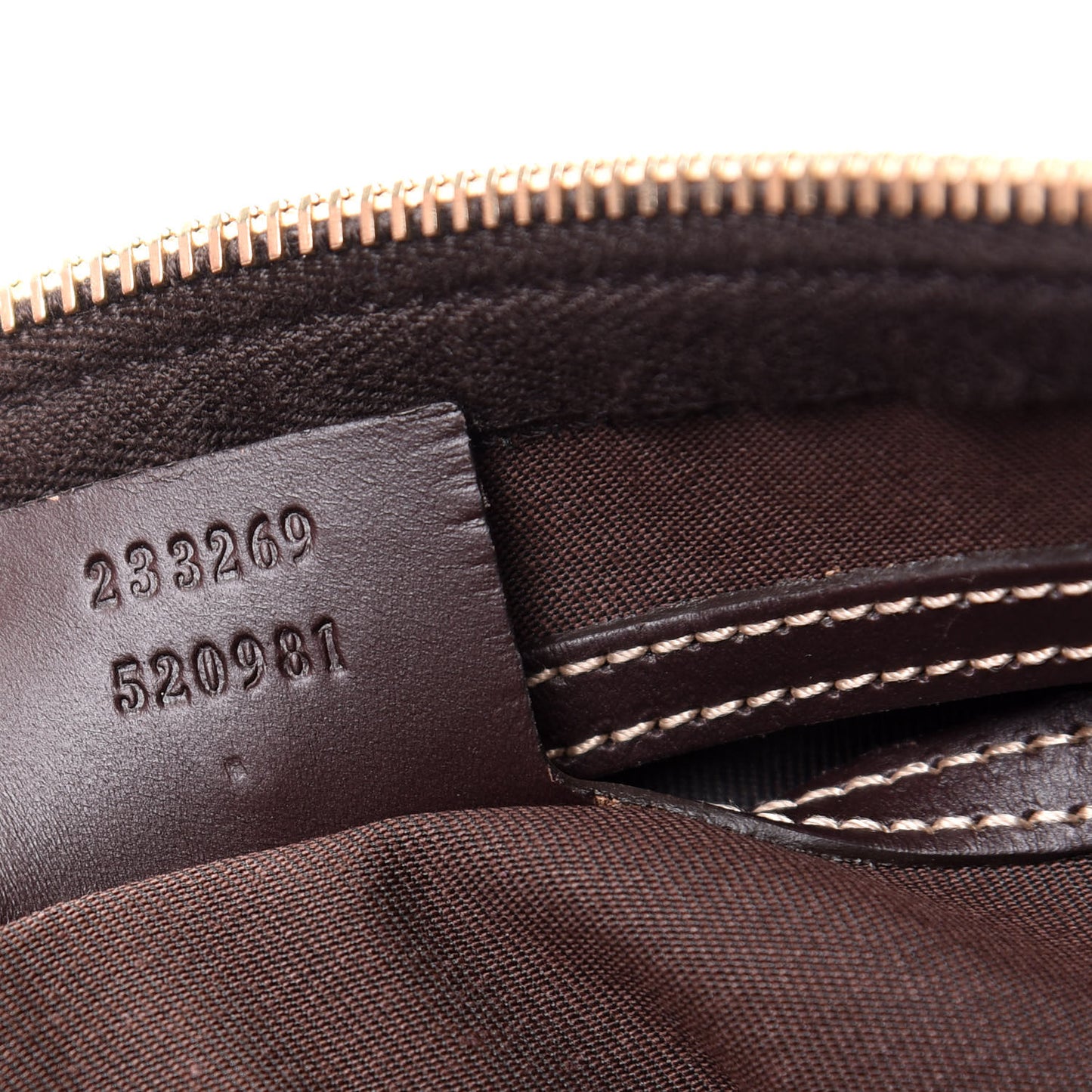 GG Supreme Monogram Belt Bag Dark Brown