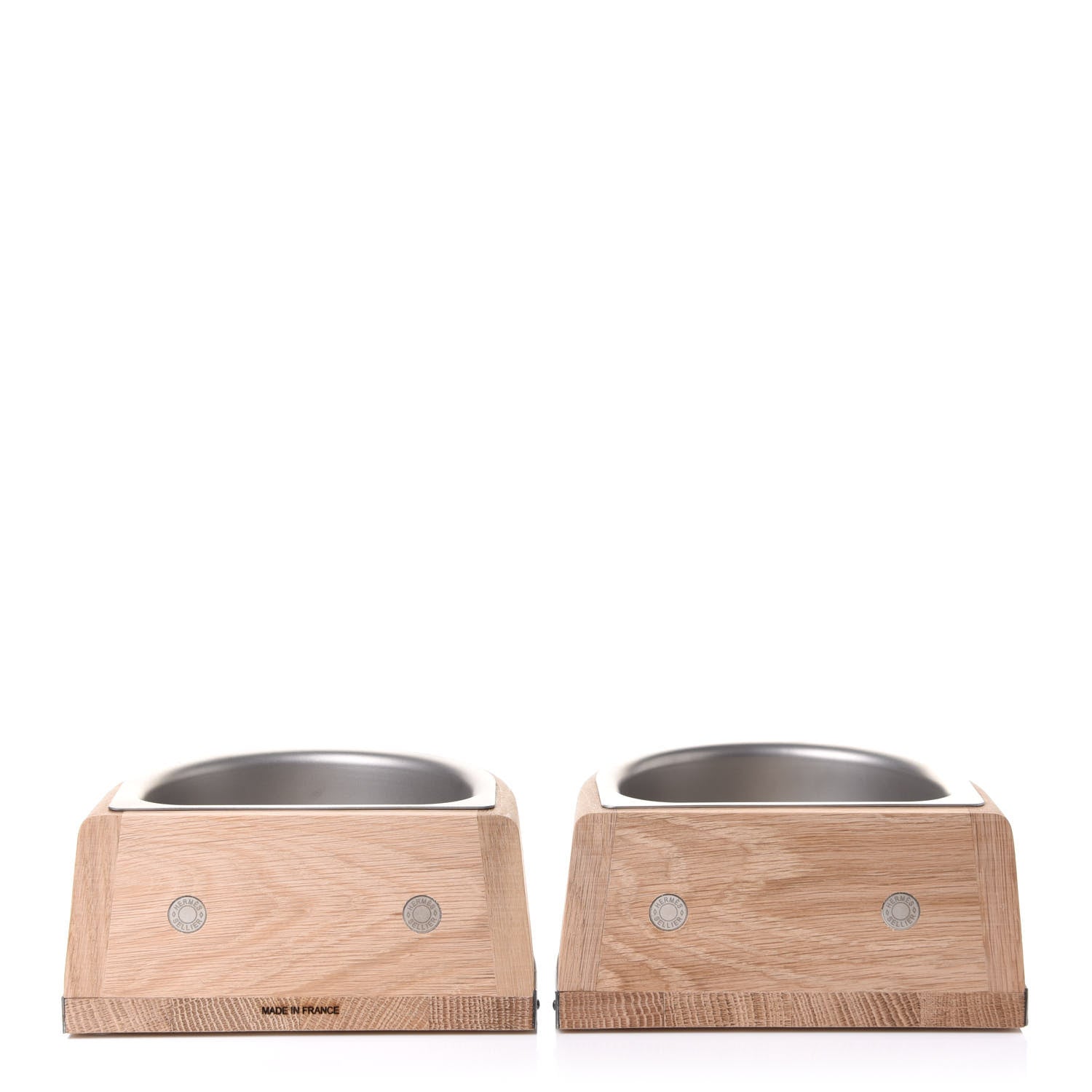Hermes Oak Wood Small Chaine d'Ancre Dog Bowl Naturel 5 of 7