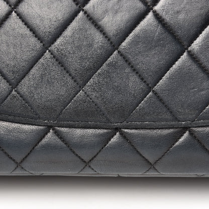 Chanel Lambskin Quilted XL Jumbo Single Flap Black 31 of 31
