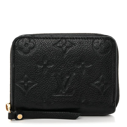 Louis Vuitton Empreinte Zippy Coin Purse Black 1 of 9