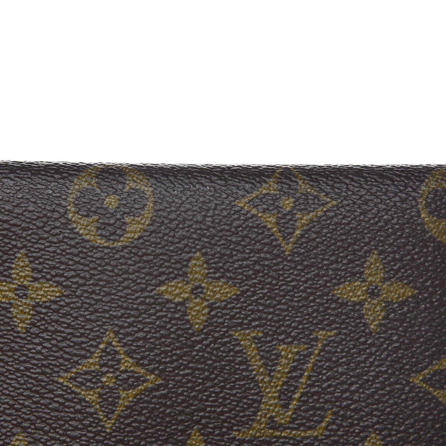 Monogram Simple Checkbook Holder Wallet