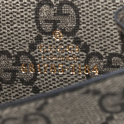 Balenciaga GUCCI X BALENCIAGA GG Supreme Monogram Logo Mini Cash Wallet on Chain Beige Ebony 6 of 10