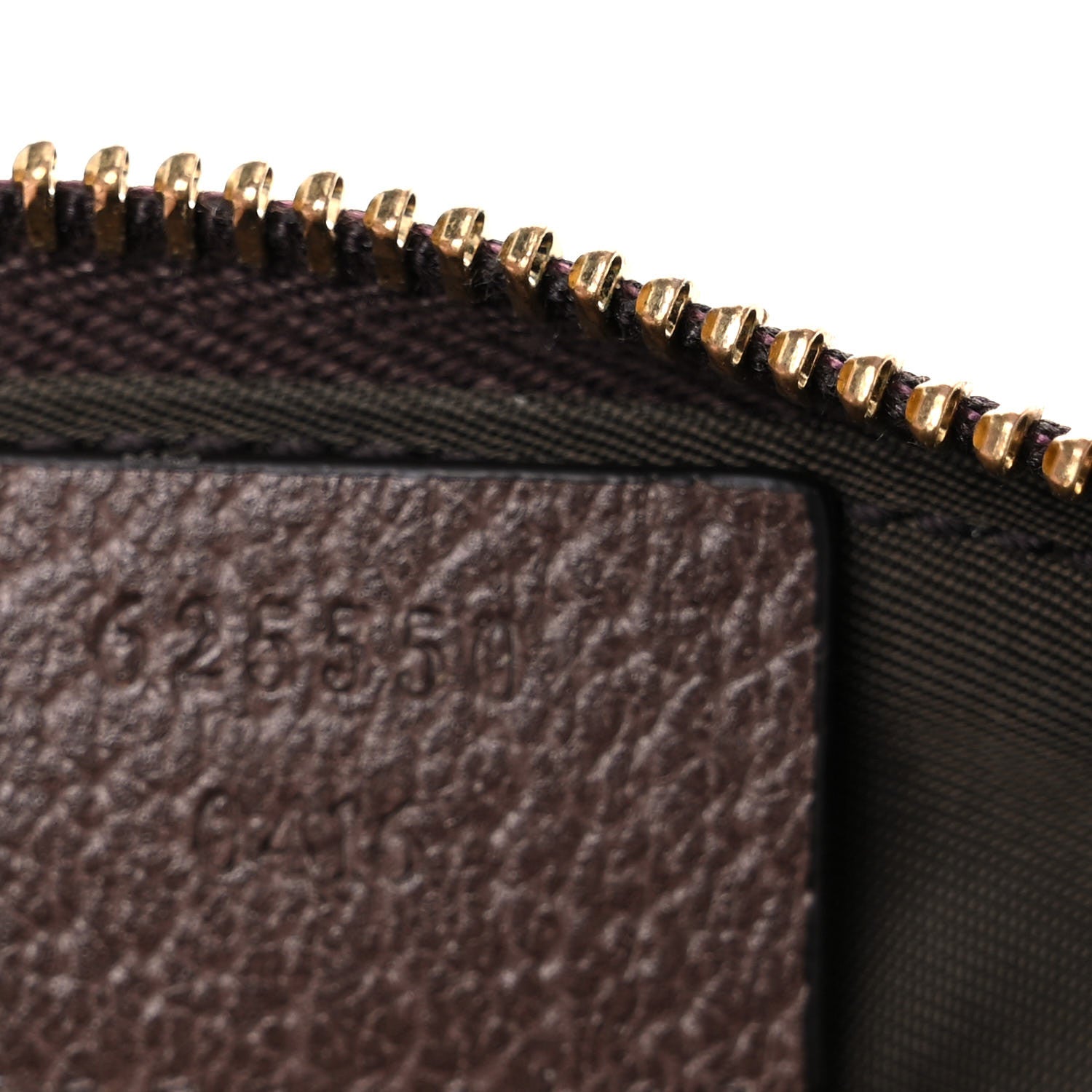 Gucci GG Supreme Monogram Textured Calfskin Web Medium Ophidia Cosmetic Case Beige Ebony New Acero 7 of 10