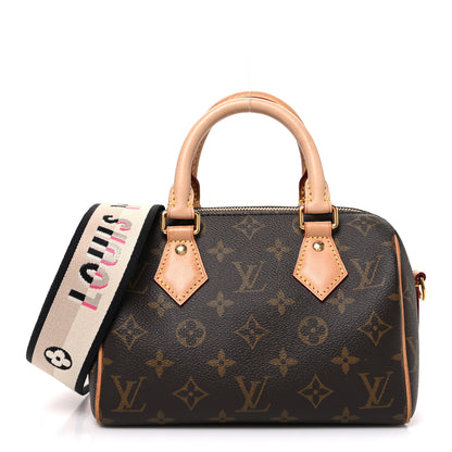 Louis Vuitton Monogram Speedy Bandouliere 20 Black 1 of 9