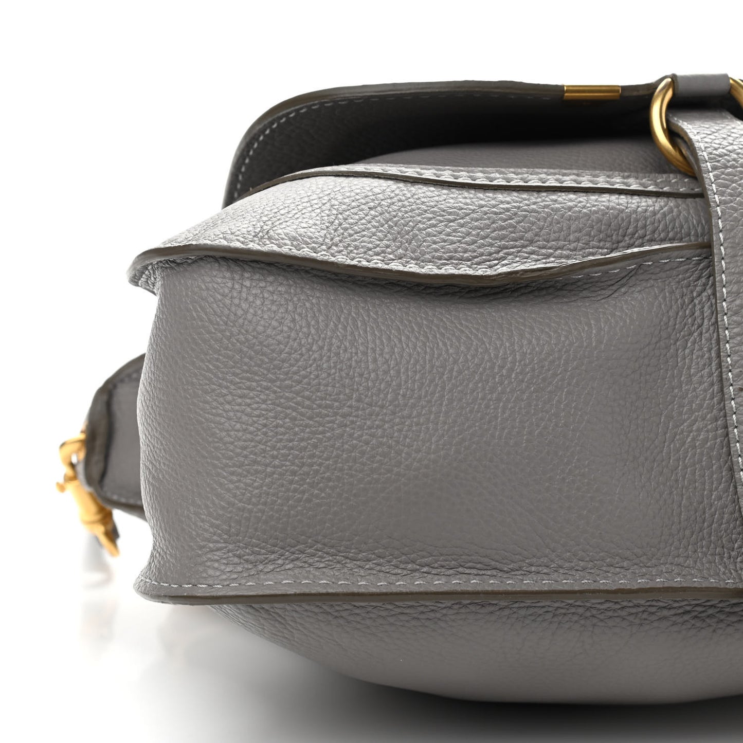 Calfskin Small Marcie Satchel Cashmere Grey