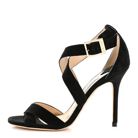 Suede Lottie Sandals 35.5 Black
