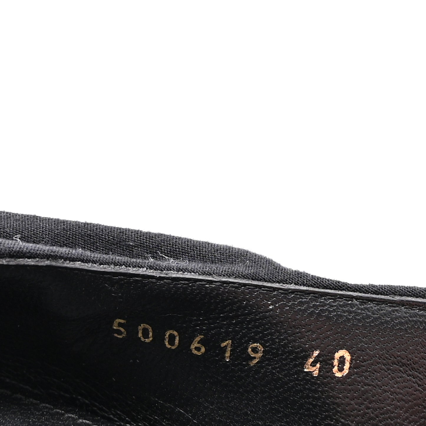 Jersey Crepe Political Campaign Logo Knife Pointed Slingback Flats 40 Black White Rouge