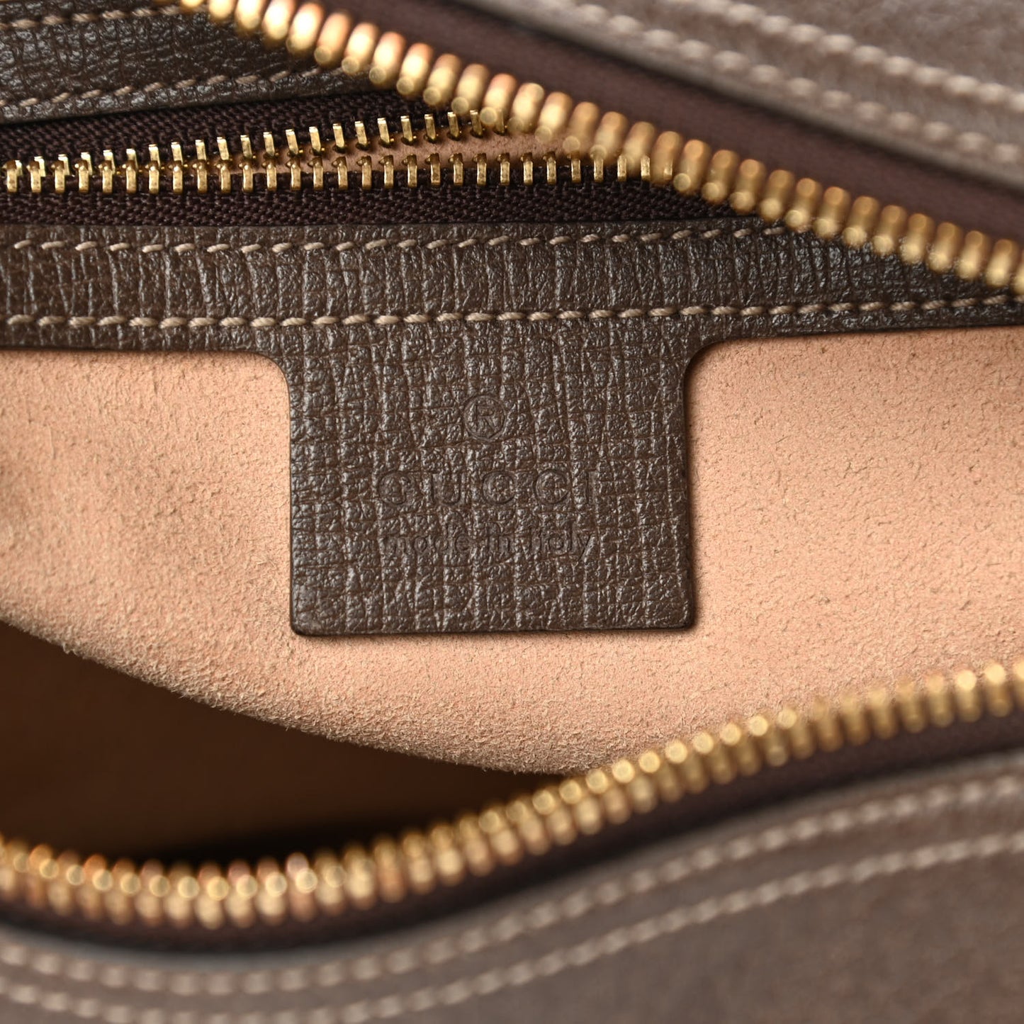 GG Supreme Monogram Web Small Ophidia Shoulder Bag Brown