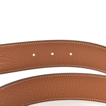 Hermes Box Togo 38mm H Belt 95 Black Gold 4 of 5
