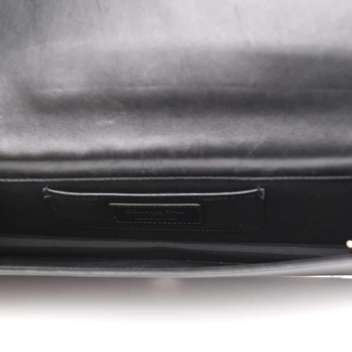 Lambskin Cannage Lady Dior Convertible Clutch Black