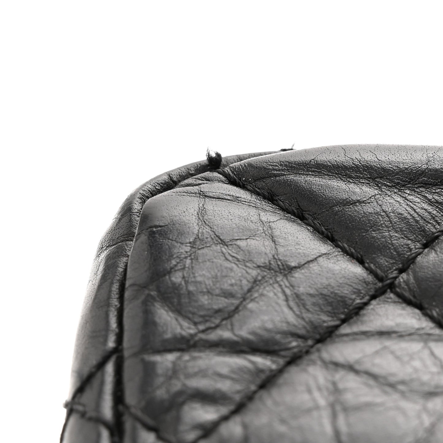 Aged Calfskin Quilted 2.55 Reissue 226 Flap Black
