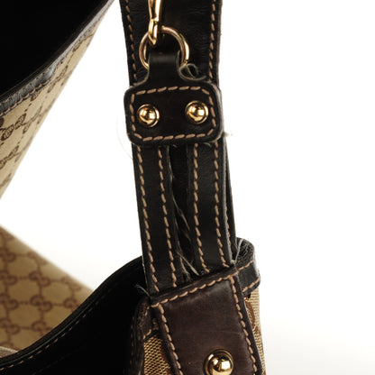 Gucci Monogram Large Wave Hobo Dark Brown 8 of 9