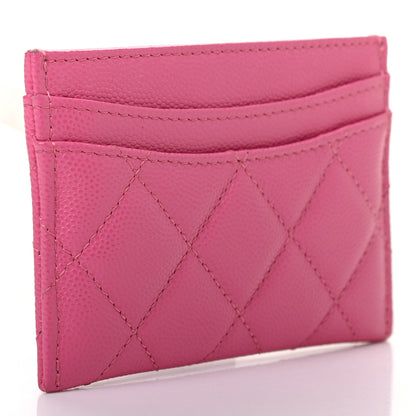 Chanel Caviar Quilted Card Holder Pink 3 of 8