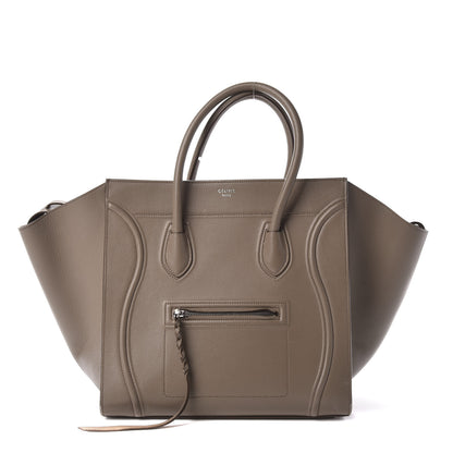 Celine Baby Grained Calfskin Medium Phantom Luggage Taupe 1 of 15