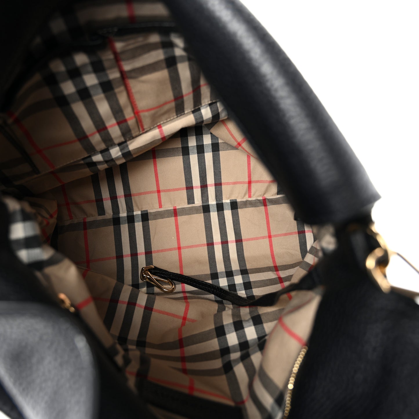 Grainy Calfskin Medium Cale Hobo Black