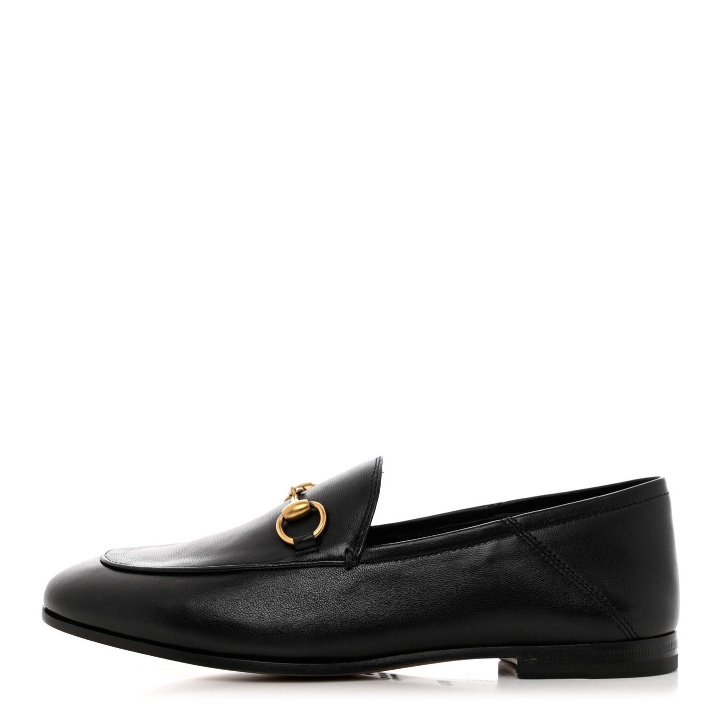 Lambskin Womens Brixton Horsebit Loafers 35.5 Black