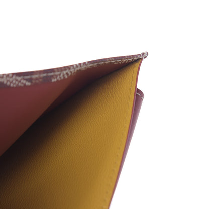 Goyard Goyardine Saint Florentin Bi-Fold Wallet Burgundy 9 of 10