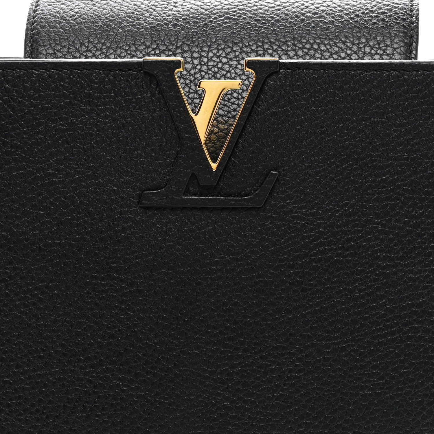 Louis Vuitton Taurillon Capucines PM Black 7 of 14