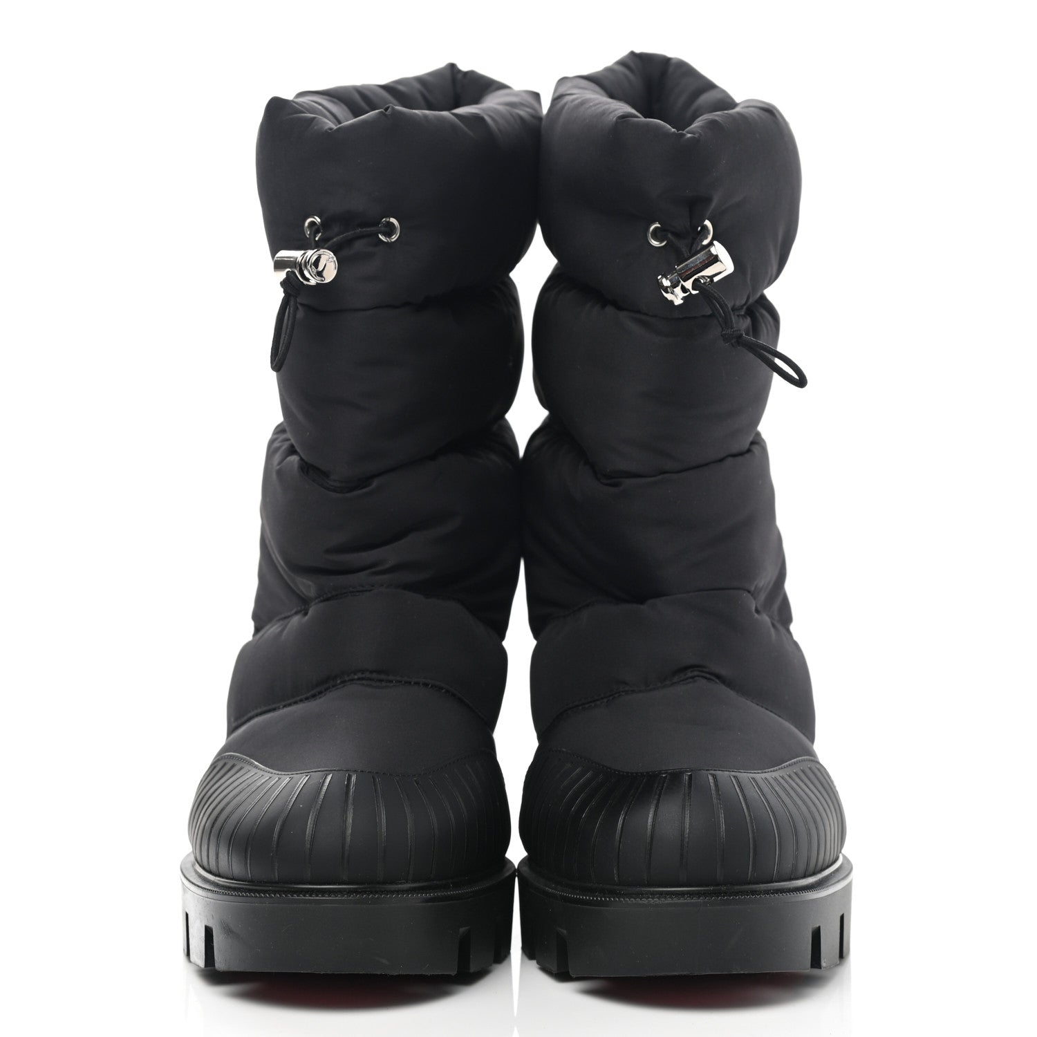 Christian Louboutin Fabric Oriona Lug 100 Boots 40 Black 2 of 7