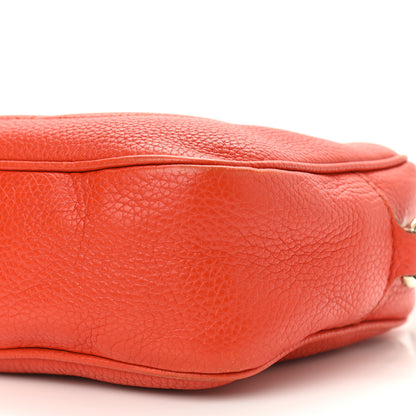 Gucci Pebbled Calfskin Small Soho Disco Bag Sun Orange 18 of 18