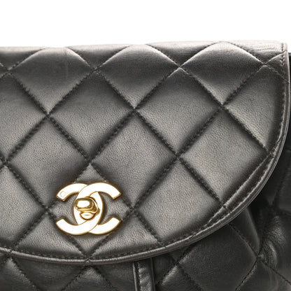 Chanel Lambskin Quilted Backpack Black 16 of 18