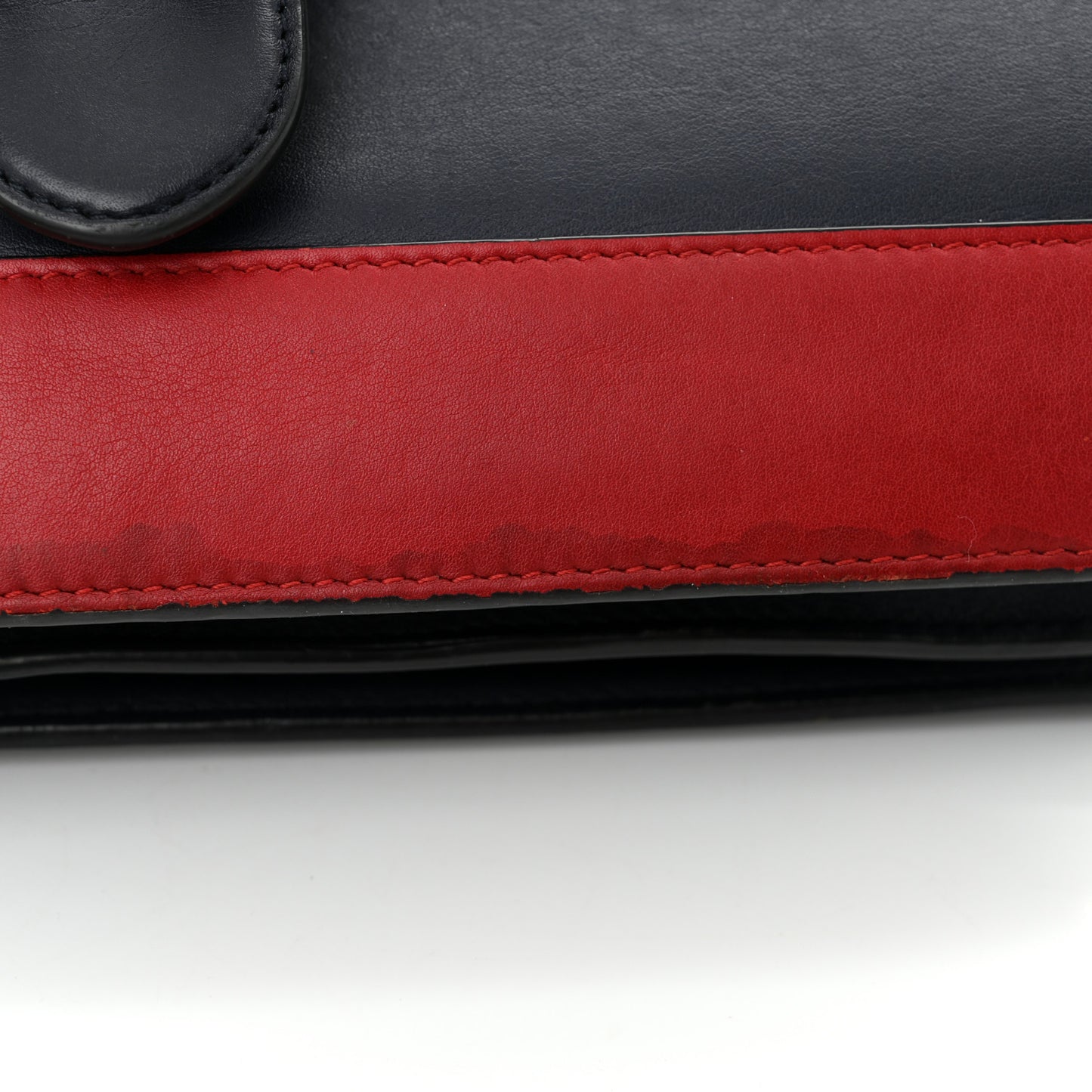 Moon Calfskin Bamboo Web Medium Dionysus Top Handle Bag Blue Emerald Hibiscus Red