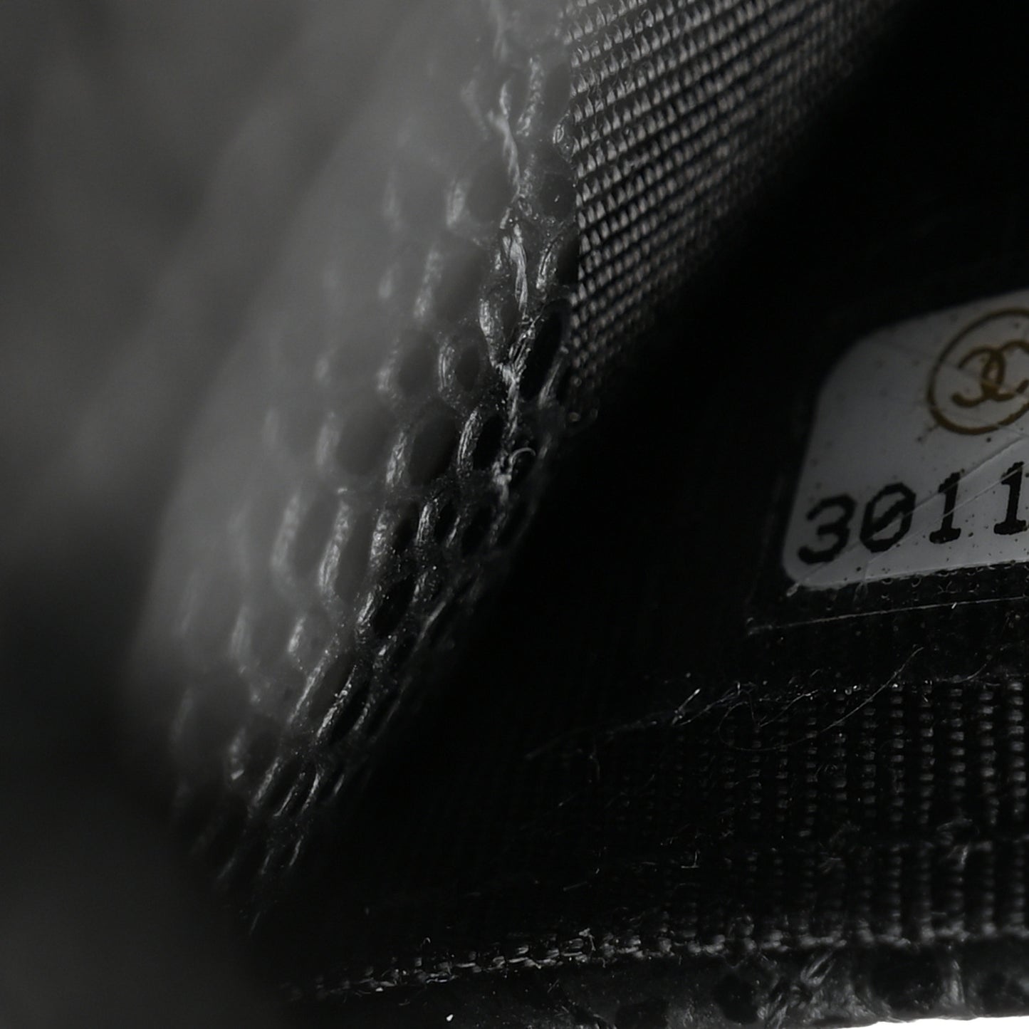 Caviar Quilted Flap Card Holder Wallet Black