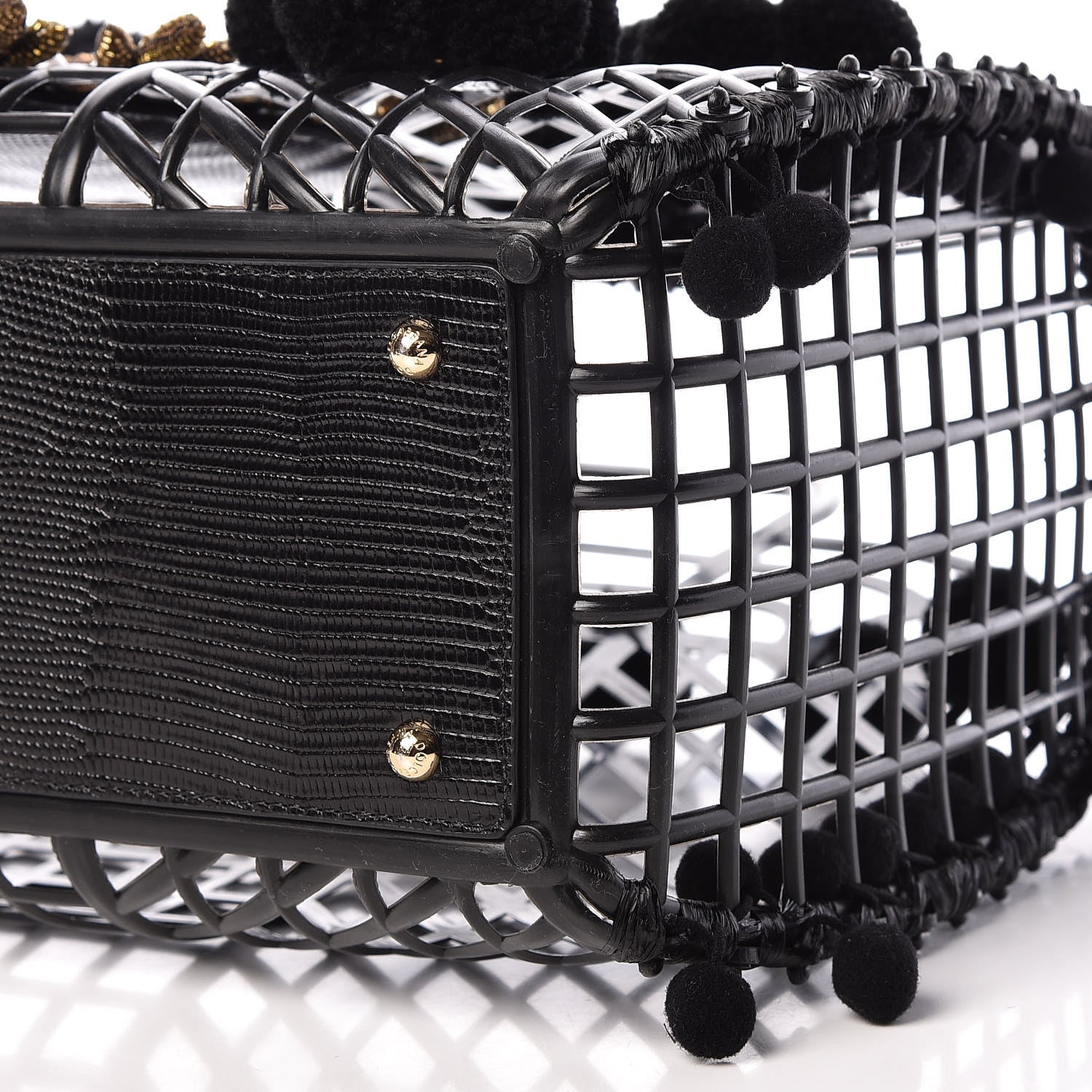 Dolce & Gabbana PVC Cage Market Tote Black 8 of 9