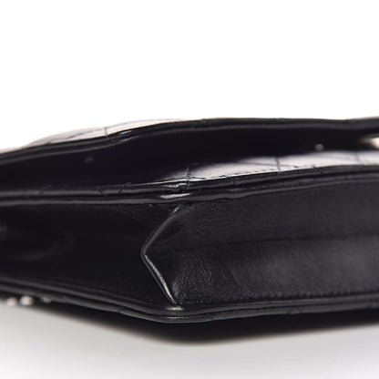 Chanel Lambskin Quilted Wallet On Chain WOC Black 9 of 11
