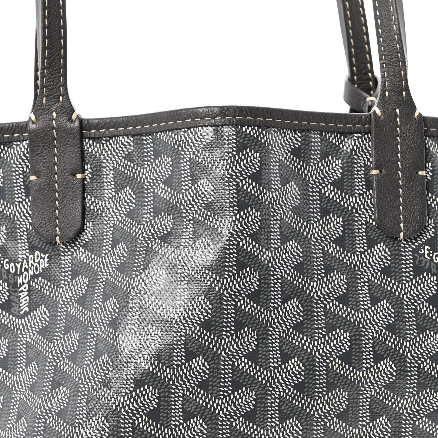 Goyardine Reversible Mini Anjou Grey
