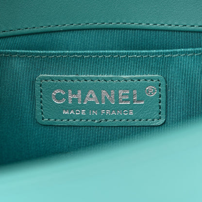 Chanel Calfskin Quilted Small Boy Flap Turquoise 6 of 14