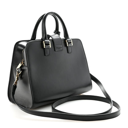 Saint Laurent Calfskin Monogram Baby Cabas Black 3 of 9