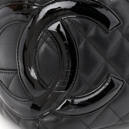 Chanel Calfskin Quilted Large Cambon Bowler Black 14 of 14