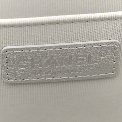 Chanel Metallic Lambskin Quilted XXL Travel Flap Bag Silver 6 of 11