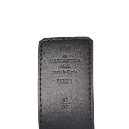Louis Vuitton Calfskin Monogram 30mm LV Initiales Reversible Belt 80 32 Black 6 of 7