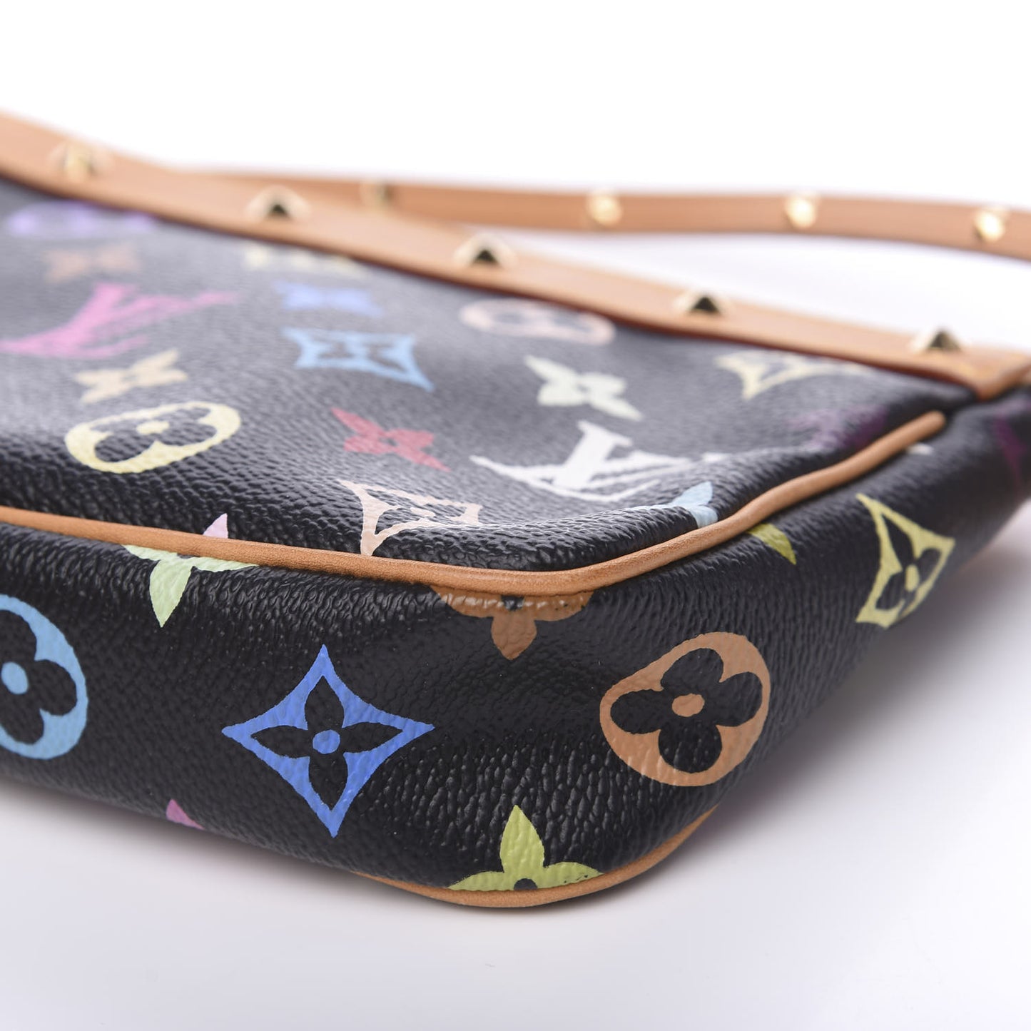 Monogram Multicolor Pochette Accessories Black