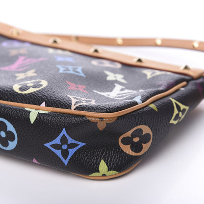 Louis Vuitton Monogram Multicolor Pochette Accessories Black 9 of 12