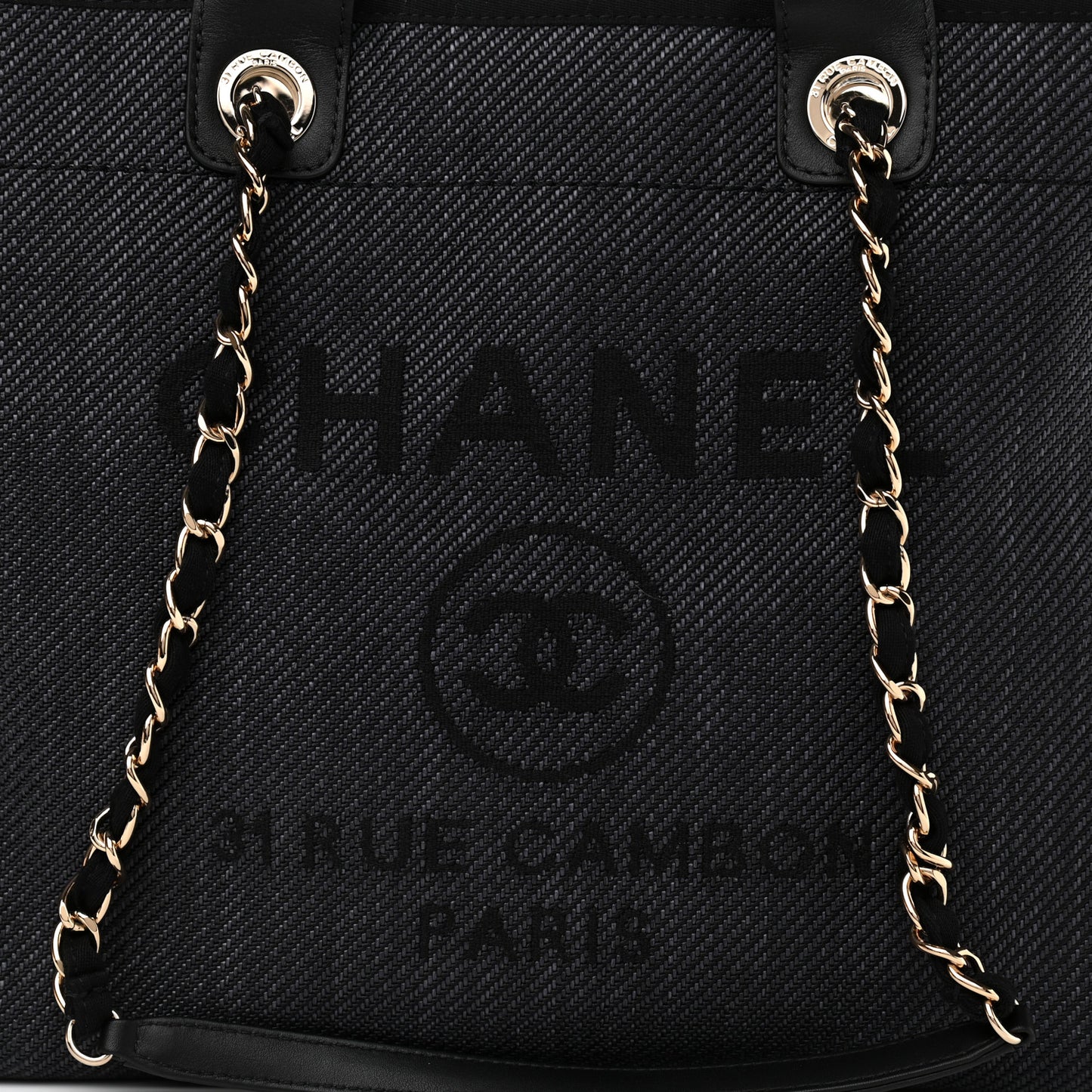 Mixed Fibers Medium Deauville Tote Black