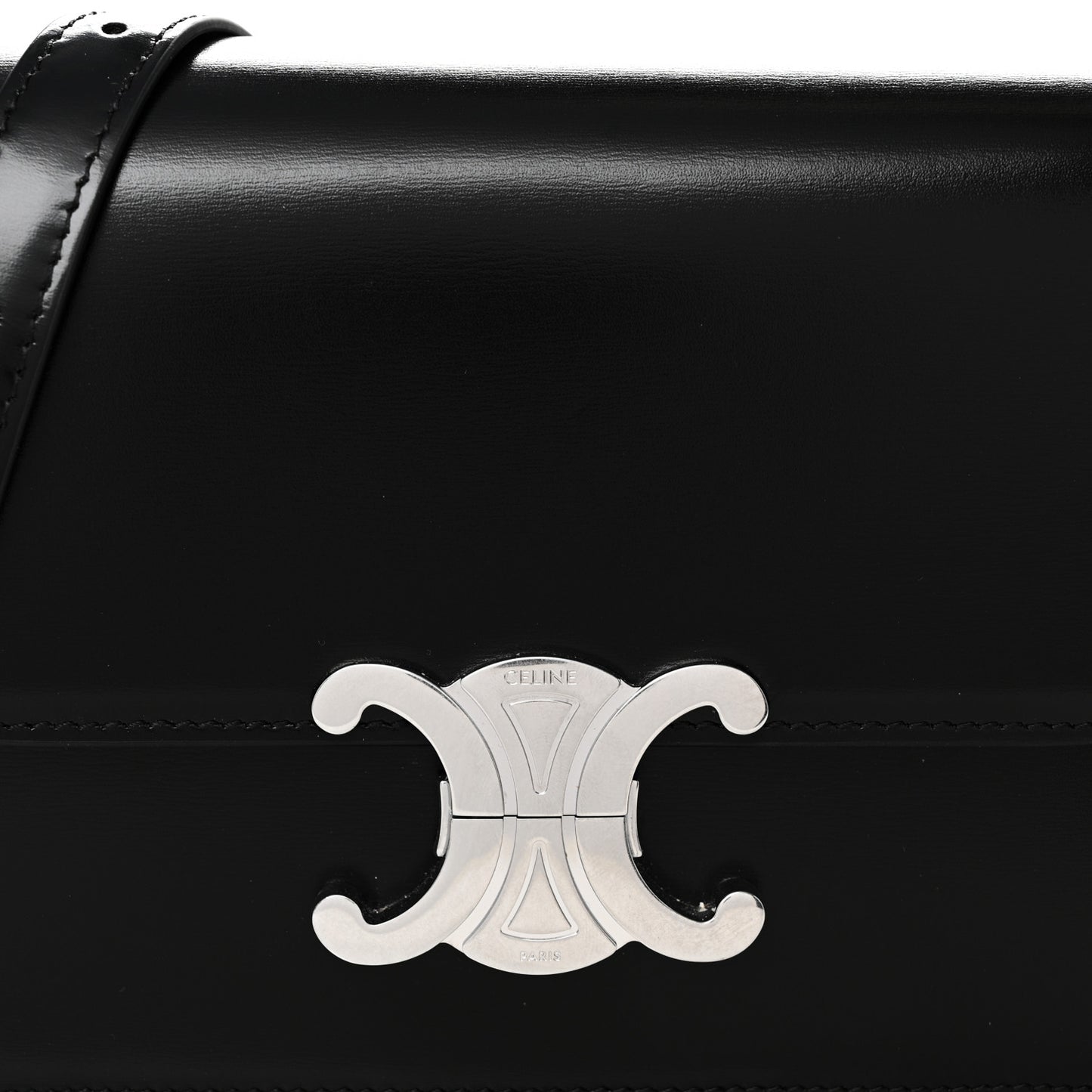 Shiny Calfskin Teen Triomphe Black